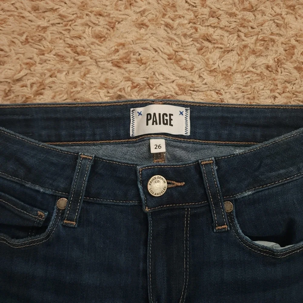 Paige Womens 26 Kylie‎ Crop Low-Rise Skinny Leg Blue Denim Jeans